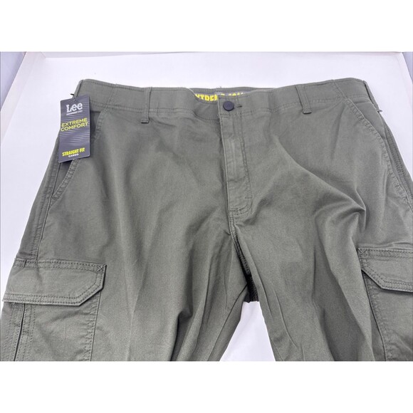 Lee Mens Extreme Cargo Comfort Straight Fit  Size 42x30 Frontier Olive Green NEW - Picture 8 of 8